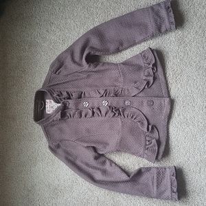Decree Jacket / Blazer with Ruffle Details, Size Large, EUC